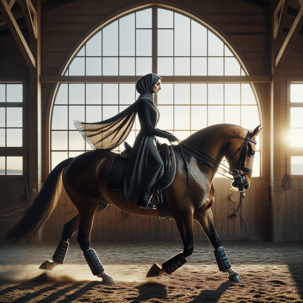 Professional Quarter Horse trainer demonstrating advanced training techniques for enhancing Quarter Horse abilities and performance tuning